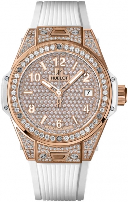 Buy this new Hublot Big Bang One Click 39mm 465.oe.9010.rw.1604 ladies watch for the discount price of £42,240.00. UK Retailer.