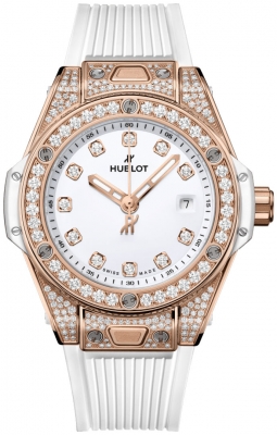 Buy this new Hublot Big Bang One Click 33mm 485.oe.2210.rw.1604 ladies watch for the discount price of £26,600.00. UK Retailer.