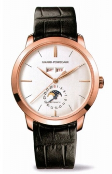 Buy this new Girard Perregaux 1966 Full Calendar 40mm 49535-52-151-bk6a mens watch for the discount price of £22,440.00. UK Retailer.