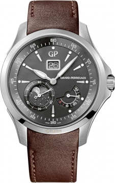 Buy this new Girard Perregaux Traveller Large Date Moonphases 49650-11-231-hbba mens watch for the discount price of £8,405.00. UK Retailer.