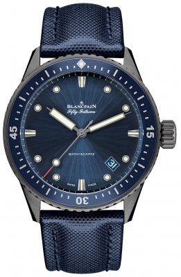 Buy this new Blancpain Fifty Fathoms Bathyscaphe Automatic 43mm 5000-0240-o52a mens watch for the discount price of £11,305.00. UK Retailer.