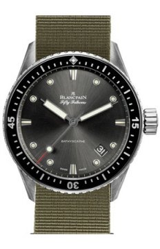 Buy this new Blancpain Fifty Fathoms Bathyscaphe Automatic 43mm 5000-1110-NAKA mens watch for the discount price of £9,240.00. UK Retailer.