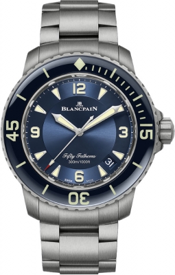 Buy this new Blancpain Fifty Fathoms Automatic 5015-12b40-98b mens watch for the discount price of £18,000.00. UK Retailer.