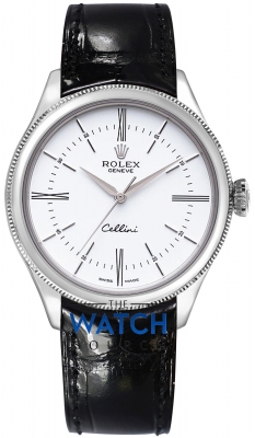 Buy this new Rolex Cellini Time 39mm 50509 White mens watch for the discount price of £12,260.00. UK Retailer.