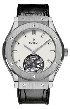 Buy this new Hublot Classic Fusion Tourbillon 45mm 505.nx.2610.lr mens watch for the discount price of £45,510.00. UK Retailer.