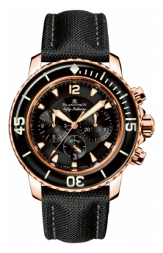 Buy this new Blancpain Fifty Fathoms Flyback Chronograph 5085F-3630-52b mens watch for the discount price of £31,064.00. UK Retailer.