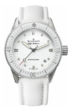 Buy this new Blancpain Fifty Fathoms Bathyscaphe Automatic 38mm 5100-1127-w52a ladies watch for the discount price of £9,000.00. UK Retailer.