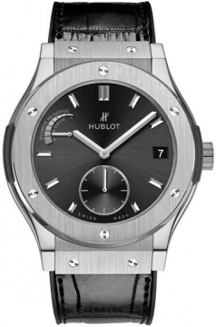 Buy this new Hublot Classic Fusion Power Reserve 8 Days 45mm 516.nx.1470.lr mens watch for the discount price of £10,625.00. UK Retailer.