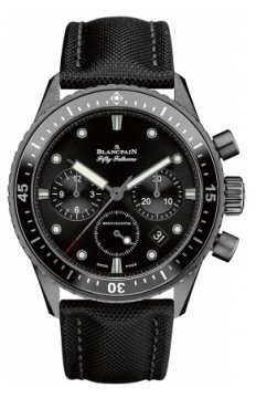 Buy this new Blancpain Fifty Fathoms Bathyscaphe Flyback Chronograph 43mm 5200-0130-b52a mens watch for the discount price of £16,245.00. UK Retailer.