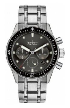 Buy this new Blancpain Fifty Fathoms Bathyscaphe Flyback Chronograph 43mm 5200-1110-70b mens watch for the discount price of £12,672.00. UK Retailer.