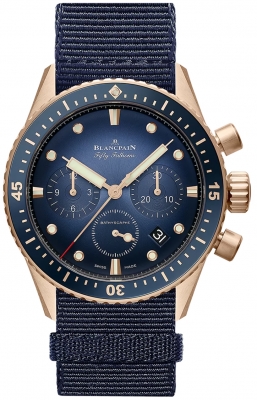 Buy this new Blancpain Fifty Fathoms Bathyscaphe Flyback Chronograph 43mm 5200-3640-naoa mens watch for the discount price of £26,910.00. UK Retailer.