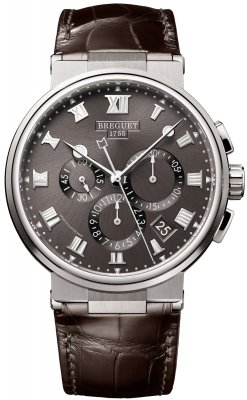 Buy this new Breguet Marine Chronograph 42.3mm 5527ti/g2/9wv mens watch for the discount price of £19,210.00. UK Retailer.