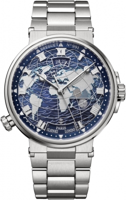 Breguet Marine Hora Mundi Automatic 43.9mm 5557bb/ys/bw0 watch