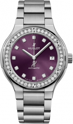 Buy this new Hublot Classic Fusion Automatic 38mm 568.nx.897v.nx.1204 ladies watch for the discount price of £9,180.00. UK Retailer.