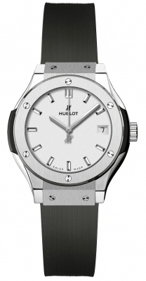 Buy this new Hublot Classic Fusion Quartz 33mm 581.nx.2611.rx ladies watch for the discount price of £4,335.00. UK Retailer.