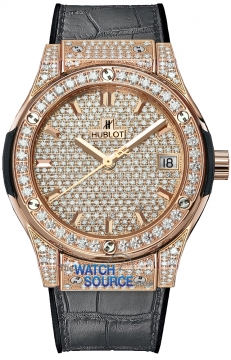 Buy this new Hublot Classic Fusion Quartz 33mm 581.ox.9010.lr.1704 ladies watch for the discount price of £25,080.00. UK Retailer.