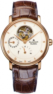 Buy this new Blancpain Villeret Tourbillon 8 Day Power Reserve  6025-3642-55b mens watch for the discount price of £103,752.00. UK Retailer.