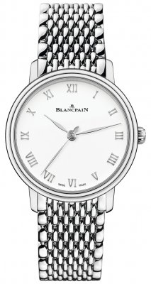 Buy this new Blancpain Villeret Ultra Slim Automatic 29.2mm 6104-1127-mmb ladies watch for the discount price of £11,264.00. UK Retailer.