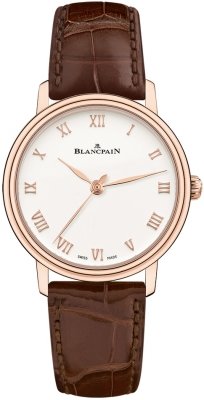 Buy this new Blancpain Villeret Ultra Slim Automatic 29.2mm 6104-3642-55a ladies watch for the discount price of £11,792.00. UK Retailer.