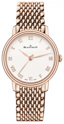 Buy this new Blancpain Villeret Ultra Slim Automatic 29.2mm 6104-3642-mmb ladies watch for the discount price of £23,584.00. UK Retailer.