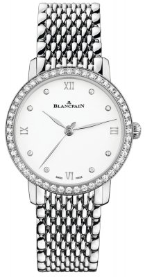 Buy this new Blancpain Villeret Ultra Slim Automatic 29.2mm 6104-4628-mmb ladies watch for the discount price of £15,048.00. UK Retailer.
