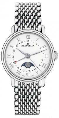 Buy this new Blancpain Villeret Quantieme Phases de Lune 29.2mm 6106-1127-mmb ladies watch for the discount price of £13,112.00. UK Retailer.