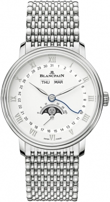 Buy this new Blancpain Villeret Moonphase & Complete Calendar 38mm 6264-1127-mmb mens watch for the discount price of £13,816.00. UK Retailer.