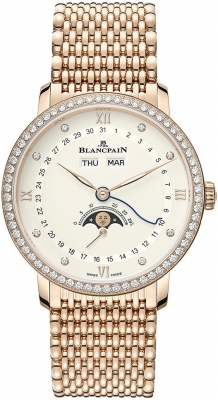 Buy this new Blancpain Villeret Moonphase & Complete Calendar 38mm 6264-2987-mmb mens watch for the discount price of £41,624.00. UK Retailer.
