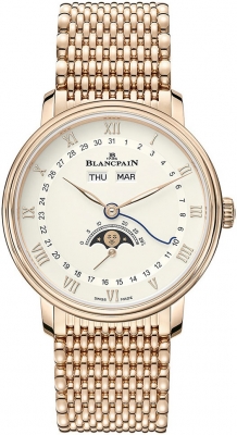 Buy this new Blancpain Villeret Moonphase & Complete Calendar 38mm 6264-3642-mmb mens watch for the discount price of £37,048.00. UK Retailer.