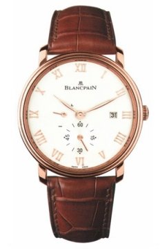 Buy this new Blancpain Villeret Small Seconds Date & Power Reserve Mechanical 6606-3642-55b mens watch for the discount price of £17,864.00. UK Retailer.