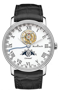 Buy this new Blancpain Villeret Carrousel Moonphase 42mm 6622L-3431-55b mens watch for the discount price of £138,864.00. UK Retailer.