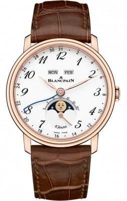 Buy this new Blancpain Villeret Complete Calendar 8 Days 6639a-3631-55b mens watch for the discount price of £37,400.00. UK Retailer.