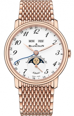 Buy this new Blancpain Villeret Complete Calendar 8 Days 6639a-3631-mmb mens watch for the discount price of £56,408.00. UK Retailer.