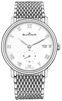 Buy this new Blancpain Villeret Ultra Slim Day Date 40mm 6652-1127-mmb mens watch for the discount price of £11,704.00. UK Retailer.