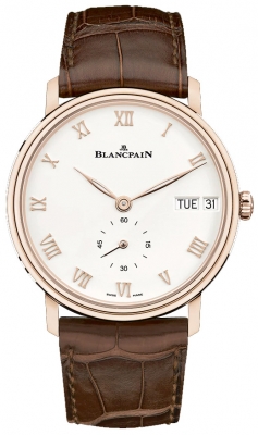 Buy this new Blancpain Villeret Ultra Slim Day Date 40mm 6652-3642-55b mens watch for the discount price of £19,096.00. UK Retailer.