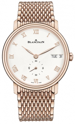 Buy this new Blancpain Villeret Ultra Slim Day Date 40mm 6652-3642-mmb mens watch for the discount price of £36,784.00. UK Retailer.