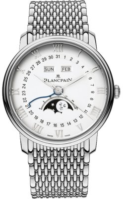 Buy this new Blancpain Villeret Moonphase & Complete Calendar 40mm 6654a-1127-mmb mens watch for the discount price of £15,312.00. UK Retailer.