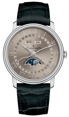 Buy this new Blancpain Villeret Moonphase & Complete Calendar 40mm 6654a-1504-55b mens watch for the discount price of £23,672.00. UK Retailer.