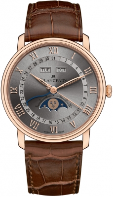 Buy this new Blancpain Villeret Moonphase & Complete Calendar 40mm 6654-3613-55a mens watch for the discount price of £23,672.00. UK Retailer.