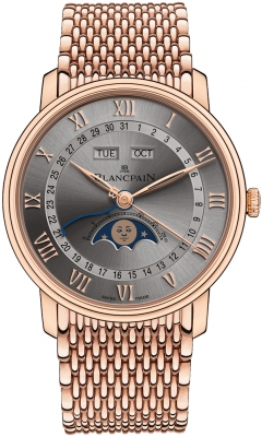 Buy this new Blancpain Villeret Moonphase & Complete Calendar 40mm 6654-3613-mmb mens watch for the discount price of £41,448.00. UK Retailer.