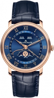 Buy this new Blancpain Villeret Moonphase & Complete Calendar 40mm 6654-3640-55b mens watch for the discount price of £23,672.00. UK Retailer.
