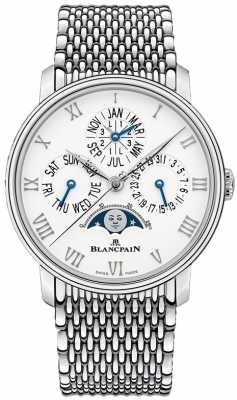 Buy this new Blancpain Villeret Quantieme Perpetual 40mm 6656-1127-mmb mens watch for the discount price of £29,744.00. UK Retailer.