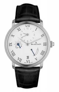 Buy this new Blancpain Villeret 8 Days Half Timezone 6661-1531-55b mens watch for the discount price of £39,512.00. UK Retailer.