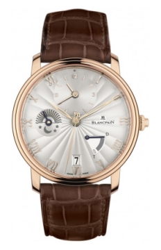 Buy this new Blancpain Villeret Half Timezone 6665-3642-55B mens watch for the discount price of £27,544.00. UK Retailer.