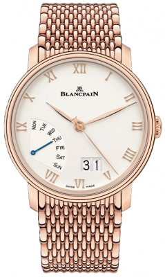 Buy this new Blancpain Villeret Grand Date Retrograde Day 40mm 6668-3642-mmb mens watch for the discount price of £40,480.00. UK Retailer.