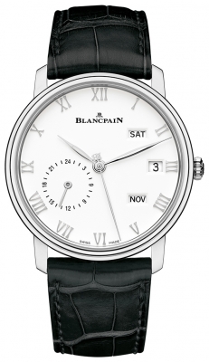 Buy this new Blancpain Villeret Quantieme Annual GMT 40mm 6670-1127-55b mens watch for the discount price of £23,936.00. UK Retailer.