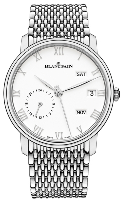 Buy this new Blancpain Villeret Quantieme Annual GMT 40mm 6670-1127-mmb mens watch for the discount price of £24,024.00. UK Retailer.