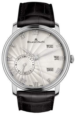Buy this new Blancpain Villeret Quantieme Annual GMT 40mm 6670-1542-55b mens watch for the discount price of £36,960.00. UK Retailer.