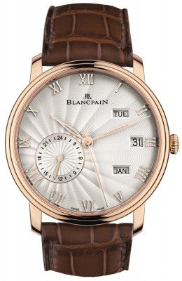 Buy this new Blancpain Villeret Quantieme Annual GMT 40mm 6670a-3642-55b mens watch for the discount price of £36,080.00. UK Retailer.