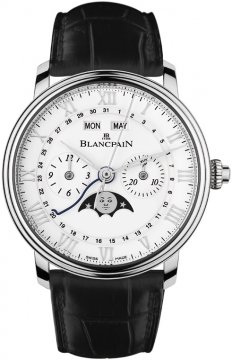 Buy this new Blancpain Villeret Single Pusher Chronograph Complete Calendar 6685-1127-55b mens watch for the discount price of £18,105.00. UK Retailer.